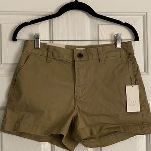 Stretchy Tan Chino Shorts